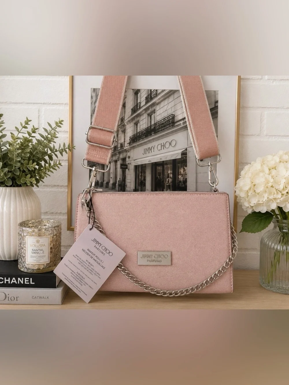 Jimmy Choo Pink Cosmetics Bag GWP item nwt